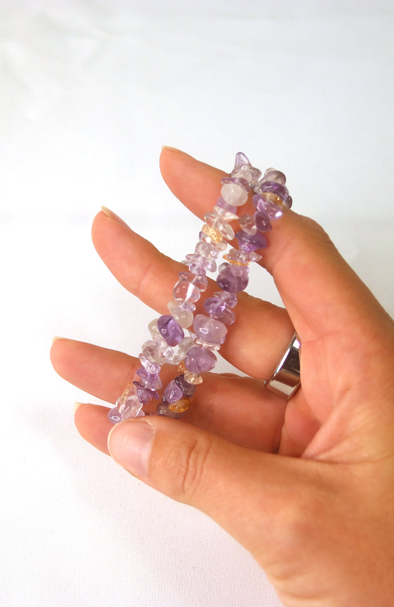 Ametrine Chip Bracelet AA
